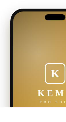 KEMA PRO SHOP アプリ画面